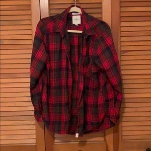 Red plaid flannel